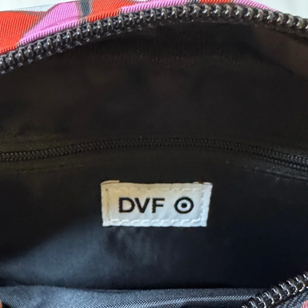 Diane von Fürstenberg x Target Geometric Crossbody Bag Pink Red Black Cube Print